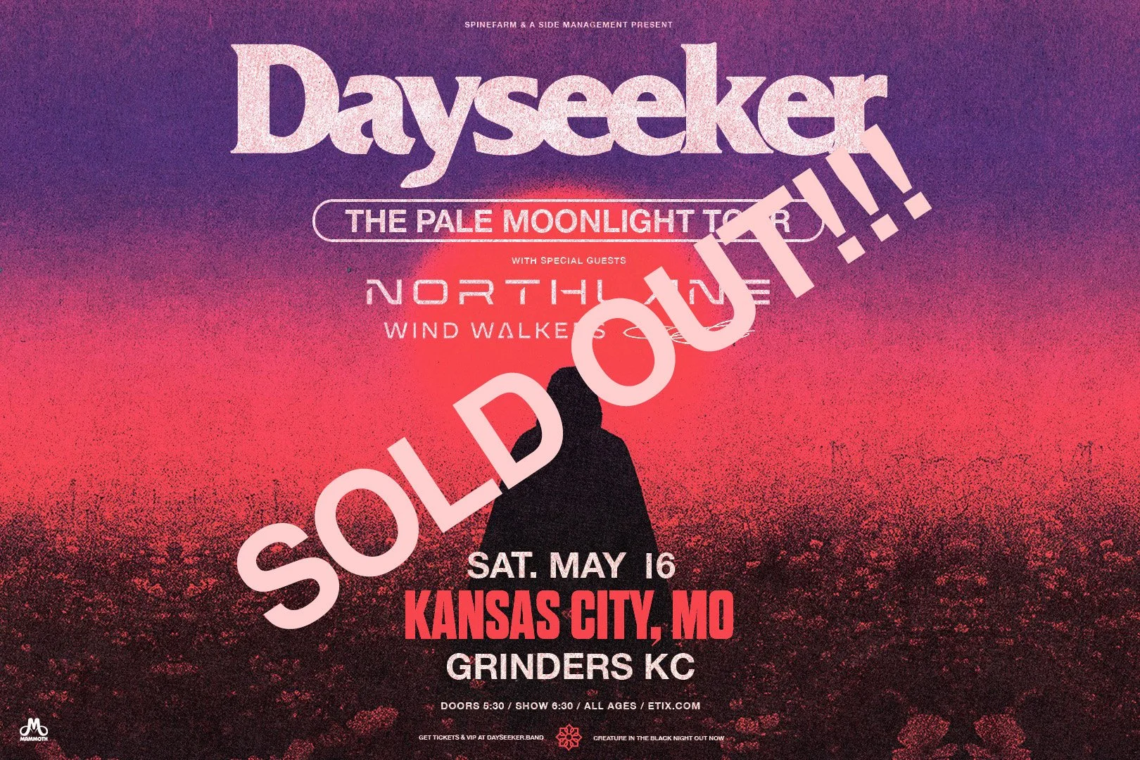 Dayseeker - The Pale Moonlight Tour — Grinders KC